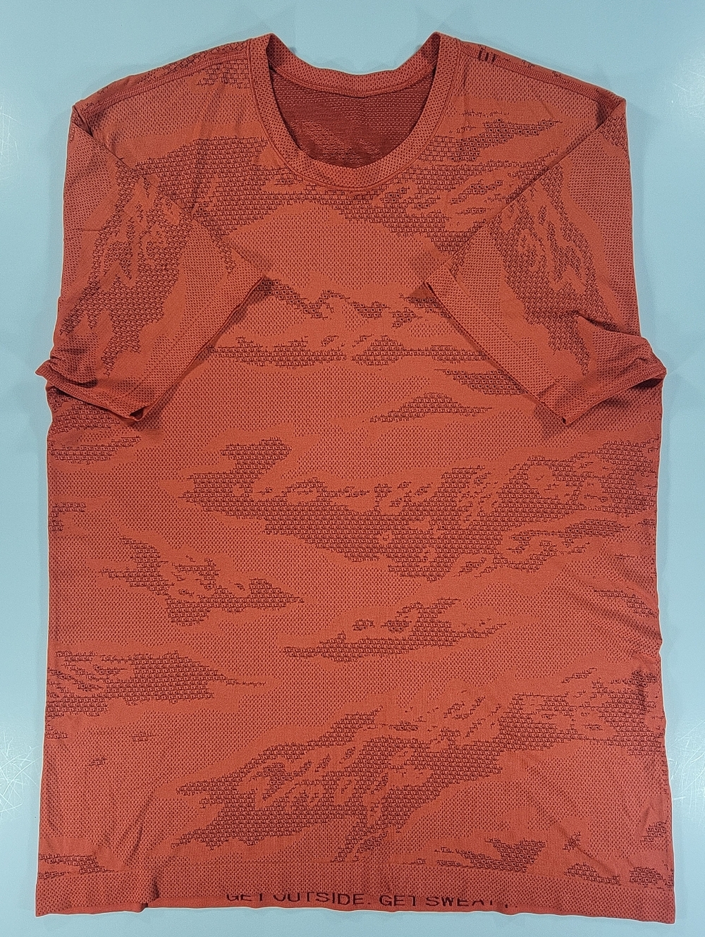 LULULEMON Metal Vent Breathe Tee Short Sleeve T-Shirt Men's Large Cayenne Red Or